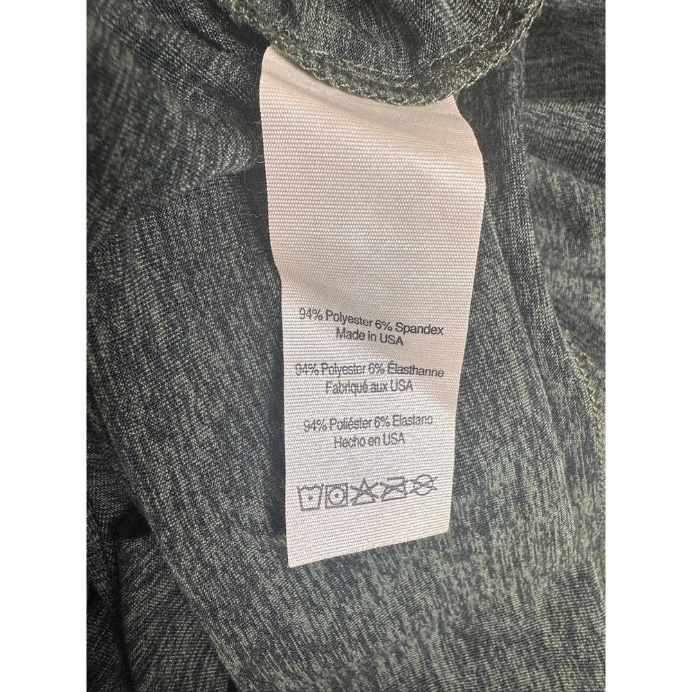 Alo Yoga Mens Conquer Hoodie XL Green Heathered Pullover Stretch RN87370 - Picture 5 of 7